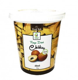 Cira Freeze Dried Chikoo Sliced  Tub  30 grams